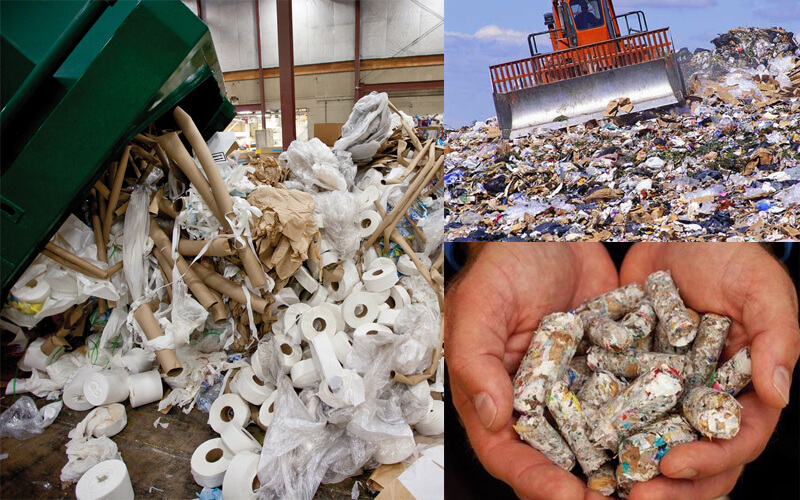 Municipal Solid Waste Pellets Making